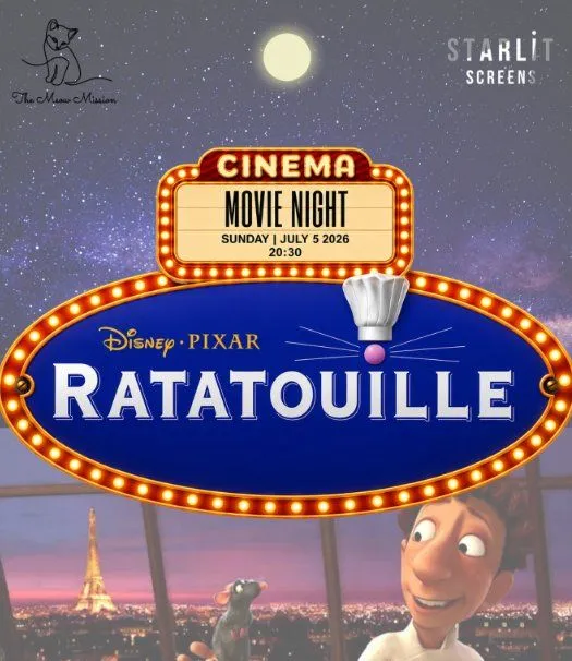 Ratatouille Outdoor Screening for Meow Mission: Movie Night in Limassol