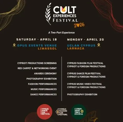 Cult Experiences Festival 2026: Κινηματογράφος, Χορός και Μόδα στην Κύπρο