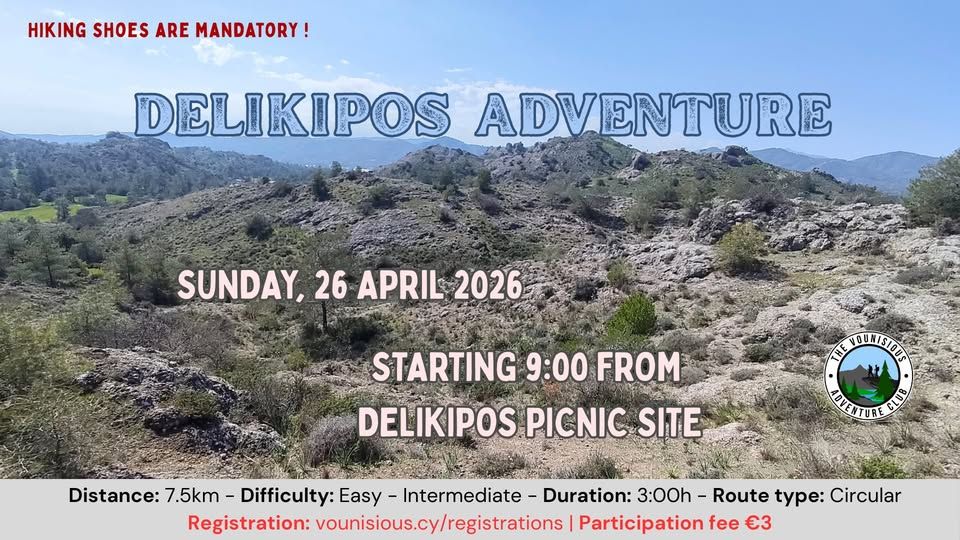 Delikipos Adventure Hike: Scenic Trail with The Vounisious Club