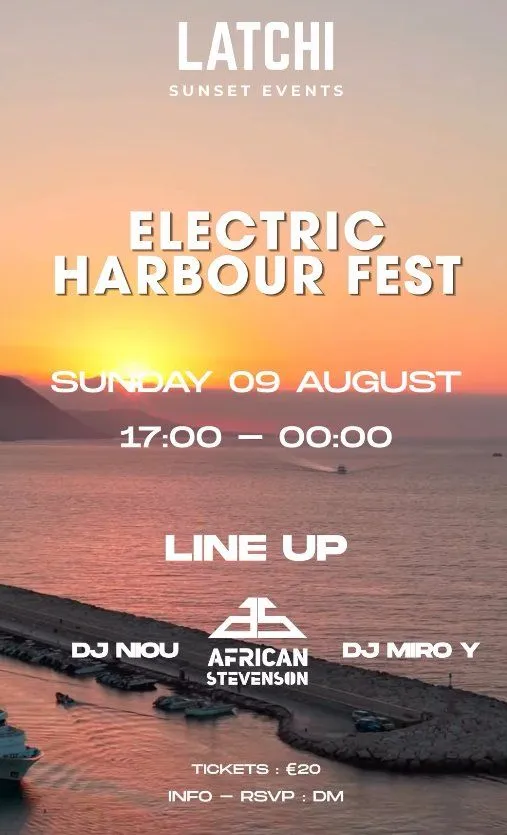 Electric Harbour Fest - Sunset DJ Party στο Latchi Harbour