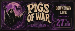 Pigs of War: Black Sabbath Tribute Concert in Nicosia