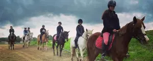 Horseback Riding in the Green Countryside of Lythrodontas