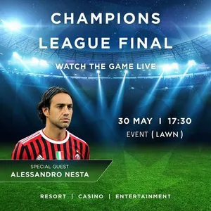 Champions League Final 2026: Live Screening with Alessandro Nesta in Limassol
