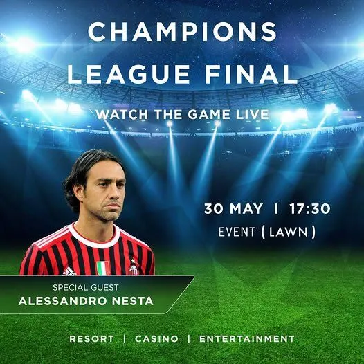 Champions League Final 2026: Live Screening with Alessandro Nesta in Limassol