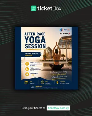 After Race Yoga Session: Post-Triathlon Relaxation at Ayia Napa Marina