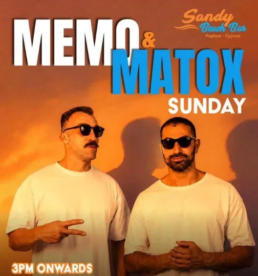 Memo & Matox: Live DJ Set at Sandy Beach Bar, Paphos