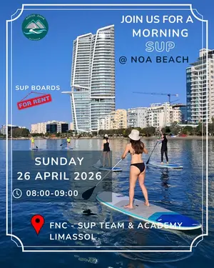 Morning SUP at NOA Beach: Paddle Session in Limassol