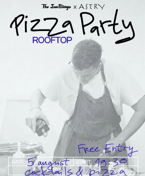 Rooftop Pizza Party: DJ Sets, Cocktails & Surprises at Astry Bistro