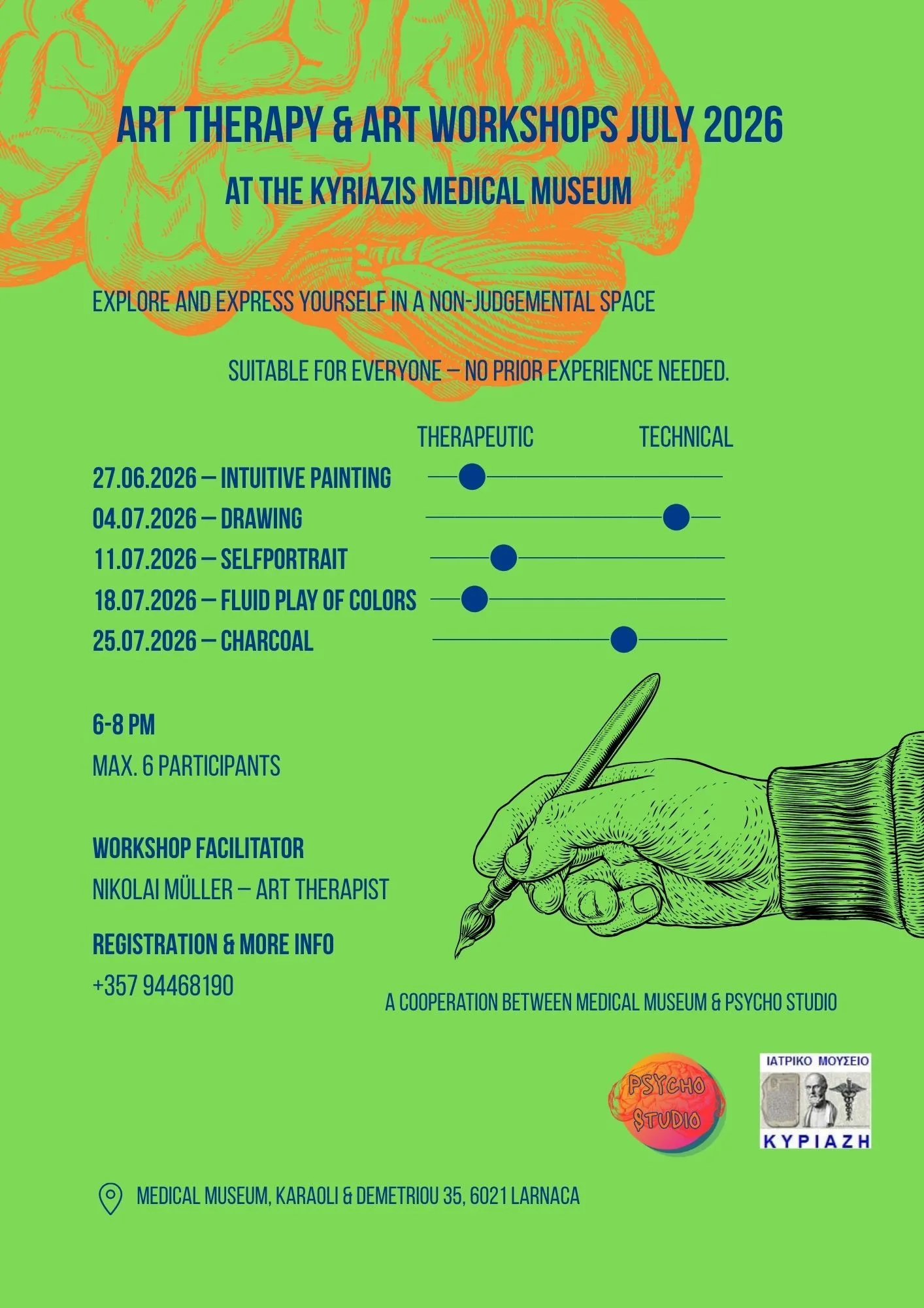 Art Therapy Workshop: Therapeutic Self-Portrait in Larnaca