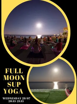 Full Moon SUP Yoga: Outdoor Yoga Session in Larnaca
