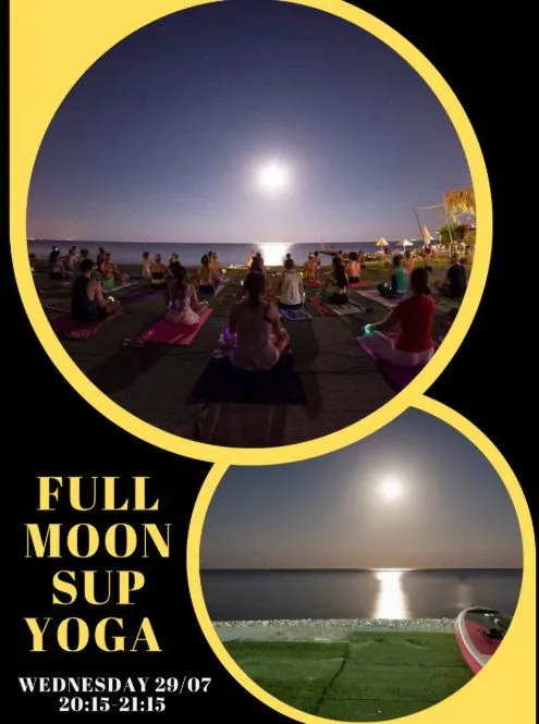 Full Moon SUP Yoga: Outdoor Yoga Session in Larnaca