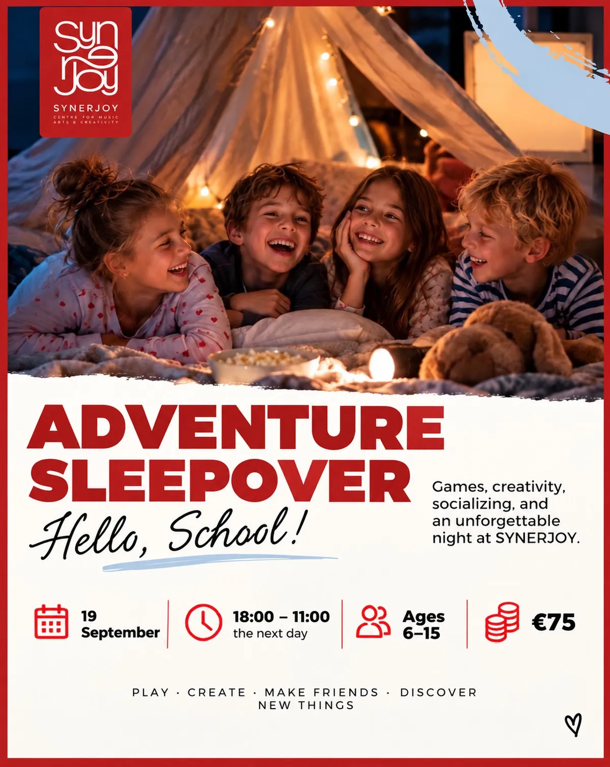 Adventure Sleepover “Hello, School!”
