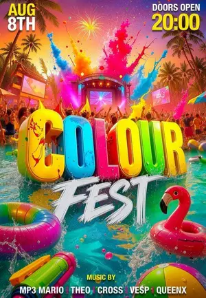 Colour Fest 2026 - Φεστιβάλ Καλοκαιρινού Χρώματος & Μουσικής στο Guaba
