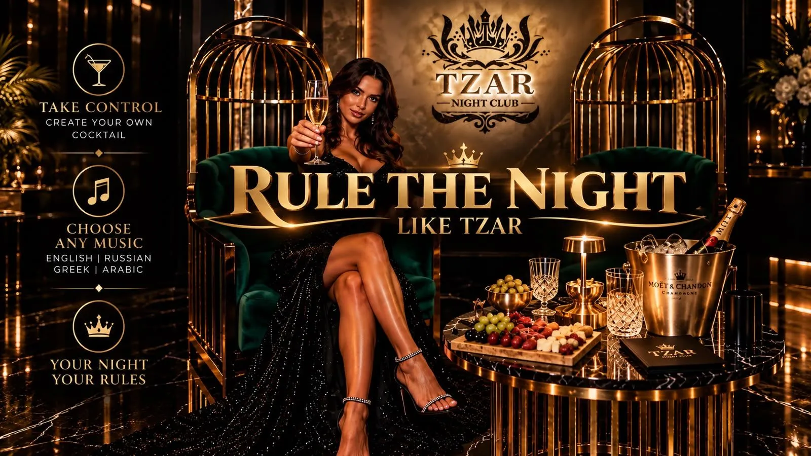 Rule the Night Like Tzar: Custom Drinks & Music in Limassol