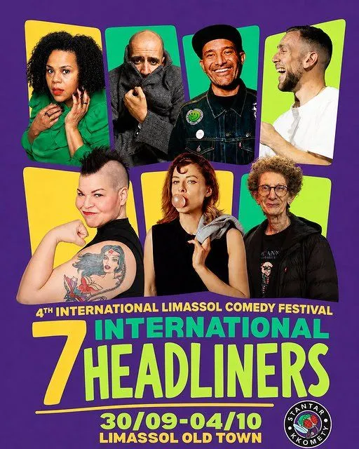 Limassol Comedy Festival: 7 International Headliners in Limassol