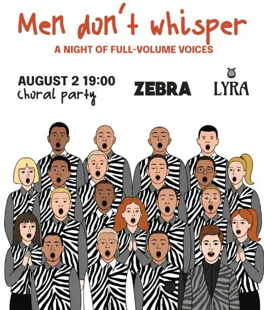 Men Don't Whisper - Χορωδιακή Βραδιά Party στο Zebra Limassol