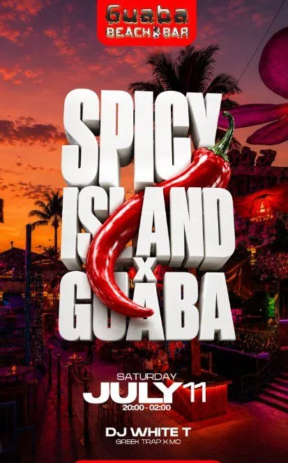 Spicy Island x Guaba - Greek Trap Night at Guaba Beach Bar