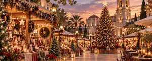 Christmas Street in Limassol