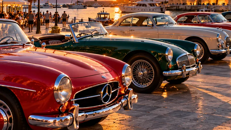 Classic Cars at Paphos Harbor