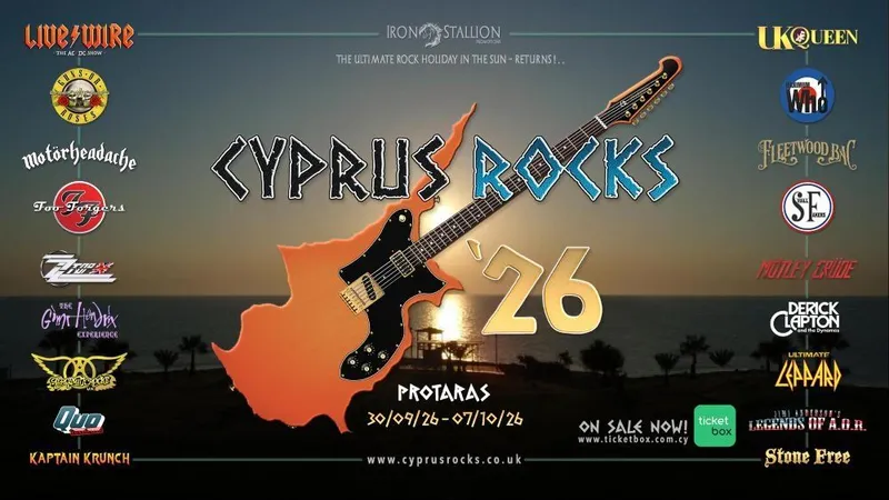 Cyprus Rocks 2026: Φεστιβάλ Classic Rock στον Πρωταρά