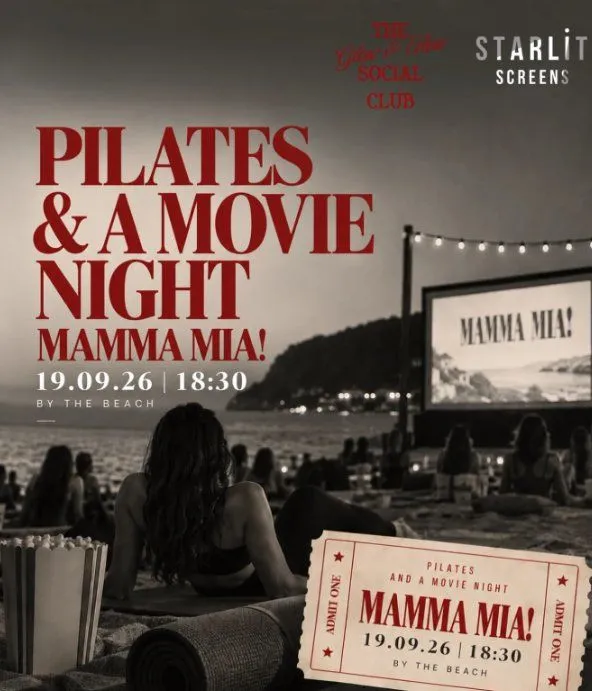 Pilates & Βραδιά Κινηματογράφου: Mamma Mia! Κάτω από τα Αστέρια στη Λεμεσό