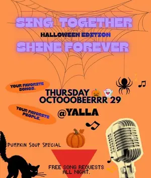 Sing Together Shine Forever: Βραδιά Καραόκε Χάλοουιν στη Λευκωσία
