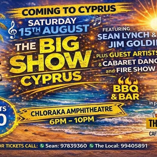 The Big Show Cyprus: Live Entertainment Night in Paphos