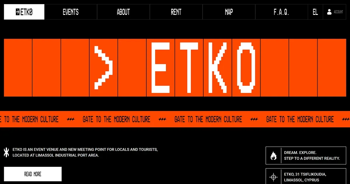 ETKO Hangar - venue in Limassol, Cyprus